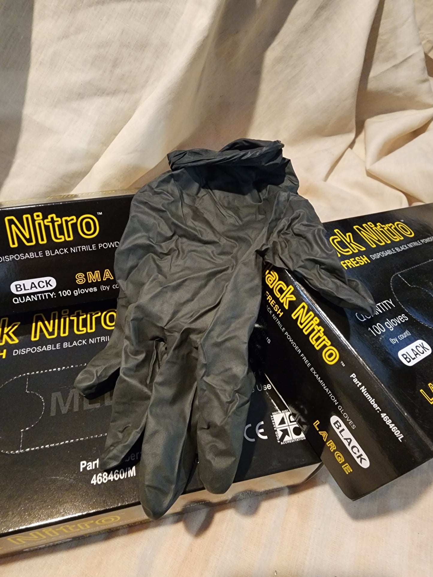 Black Nitrile Gloves